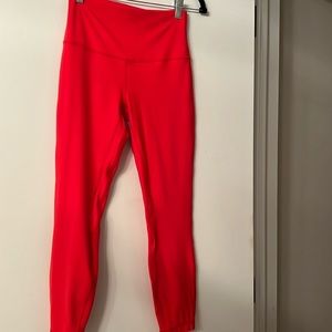 Lululemon Align leggings | Neon Red | 23” | Size: 6